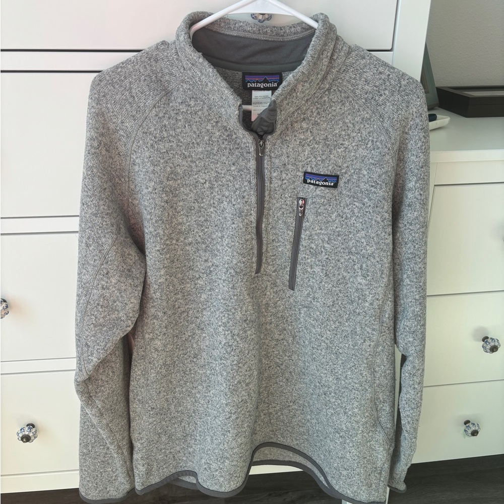 Patagonia Gray Fleece Quarter-Zip Pullover